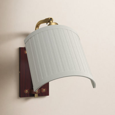 Single Light Steel Dimmable Armed Sconce