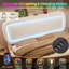 Boucle Ottoman Hydraulic Storage Bed with Smart RGB LED Light & Charging Station, USB and Type - C Ports-63056540
