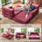 Convertible L-Shaped Sectional Sofa Bed