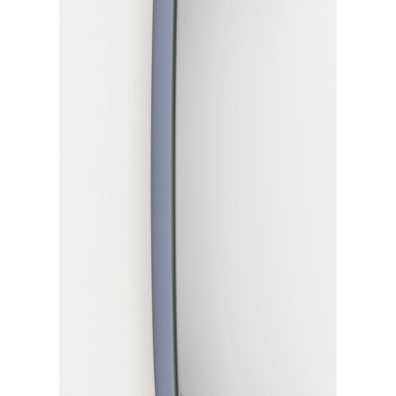 Lakaiya Wood Flat Wall Mirror, Blue