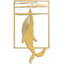 Décoration murale en métal baleine minimaliste moderne abstrait décoration murale-94207896-94207893