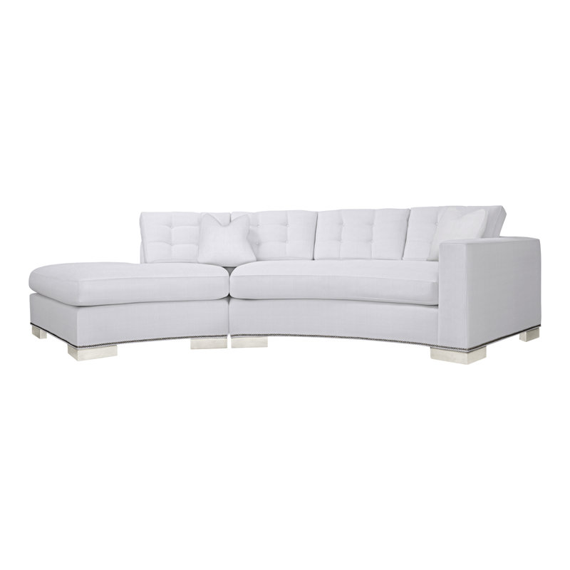 Canapé modulaire 2 pièces Michael Weiss, Neige Navada, Casa Blanca