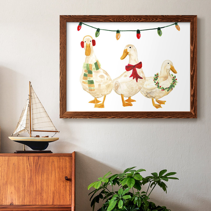 «Merry Quackmas II», reproduction d'art sur toile, Érable, H 26 po x l 38 po