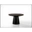 Ensemble de table basse, de bout et de console noir 3 pièces Jasper avec base piédestal durable et design élégant