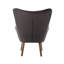 Arela PU Leather Upholstered Accent Chair with Rubberwood Legs-152677398