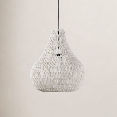 Genesta Dimmable Woven Single Light Pendant
