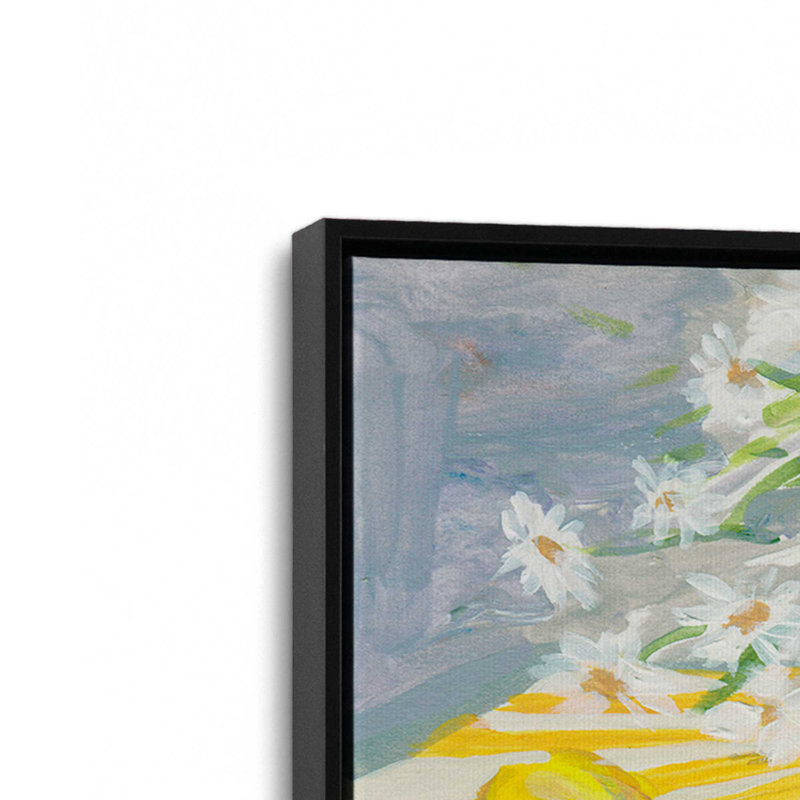«Chrysanthemum Serenade II» par Melissa Wang, reproduction d'art sur toile, H 12 po x l 18 po, Noir
