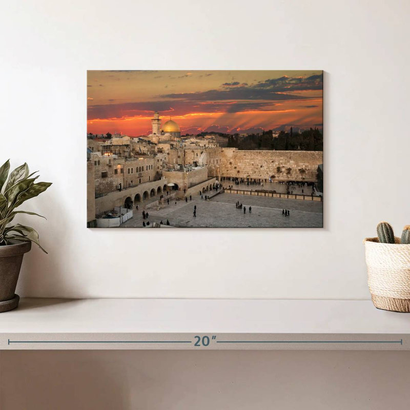 Mont Hannes, temple de Jérusalem, H 8 po x l 12 po