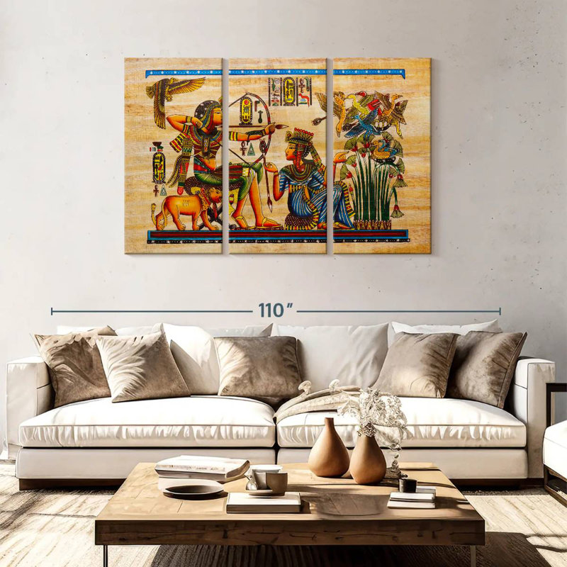 Senne, chasse aux oiseaux antiques, H 48 po x l 74 po