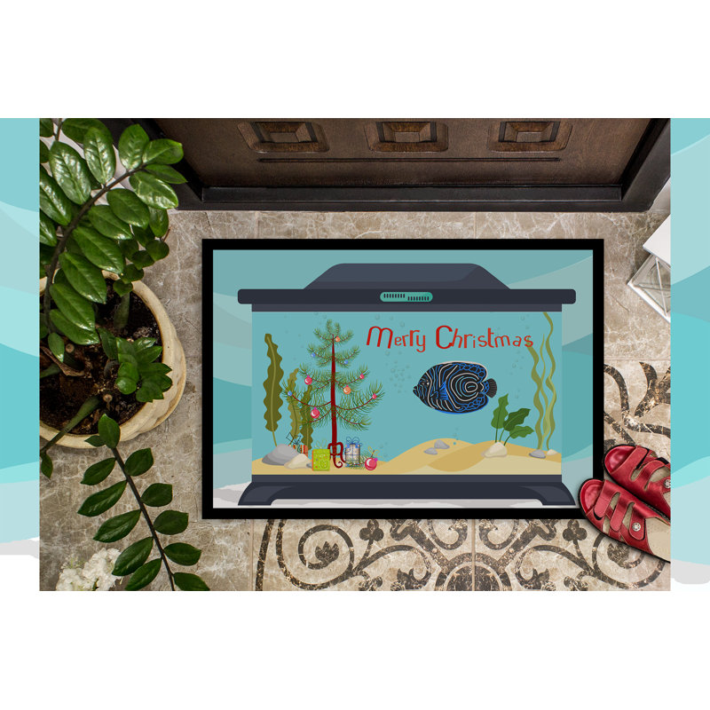 Tapis d'entrée antidérapant Insta, Ange de mer impérial, 18" W x 27" L