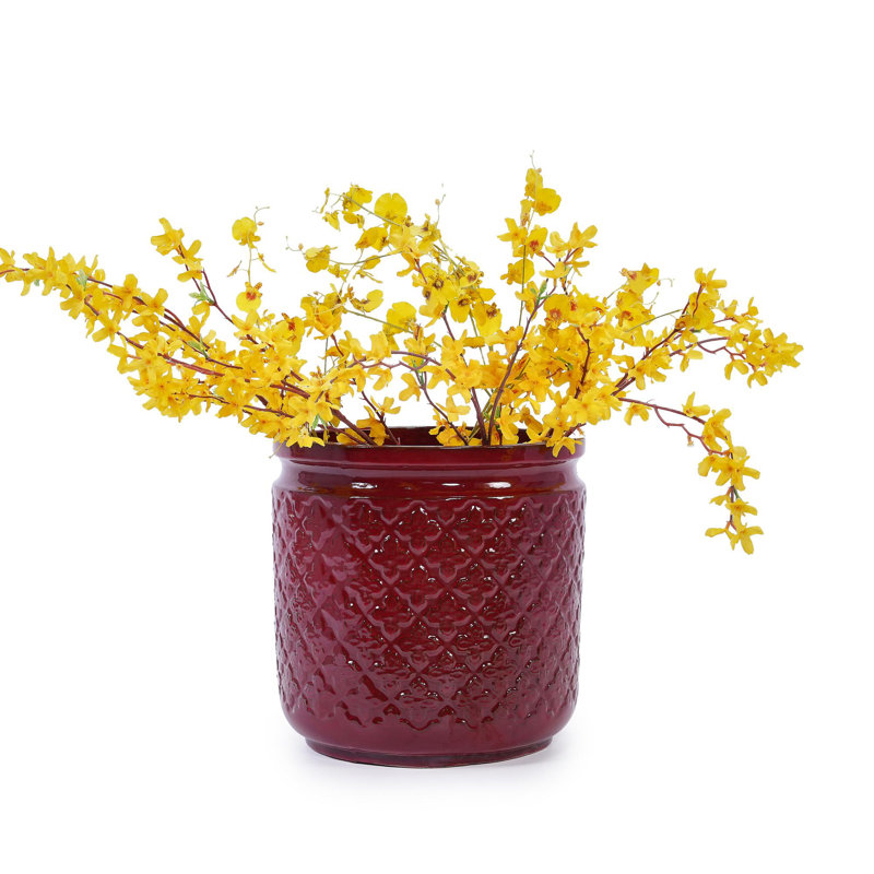 High quality ceramic flowerpot, Bean Paste Red
