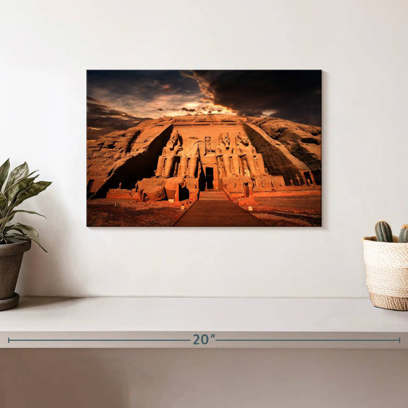 Temple Adella Abou Simbel, H 8 po x l 12 po