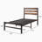 Doiphode Full Size Platform Bed Frame with Rustic Vintage Wood Headboard,  No Box Spring Needed Rustic Brown-990780441-1001058225