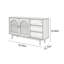Japanese Style Glass Arched Buffet Table-1627471181