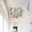 3 - Light Dimmable Glass Globe Chandelier