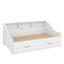 Daybed Frame with Built-in Storage Shelves and Pull-out Drawers-129599461