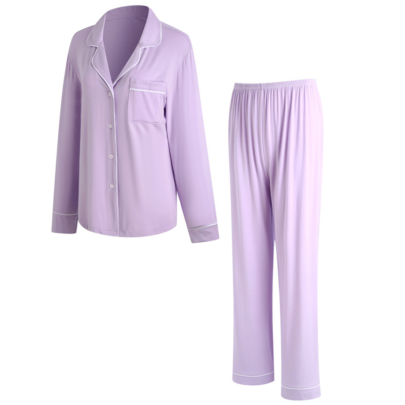 Ensemble de pyjama pour femme Andrina, XL, Mauve
