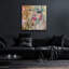  «Golden Dreamscape» par Svetlana Aleynikova, art mural en verre acrylique, 36 po x 36 po