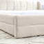 Structure de lit tapissier grand format avec tissu épais, lit plateforme grand format en chenille avec tête de lit et structure solide-1332351388-1332351387