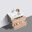 Ensemble de meuble-lavabo simple 28 po Alberthe-1758655069