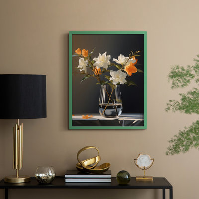 Reproduction encadrée Classy Vase II - bois massif