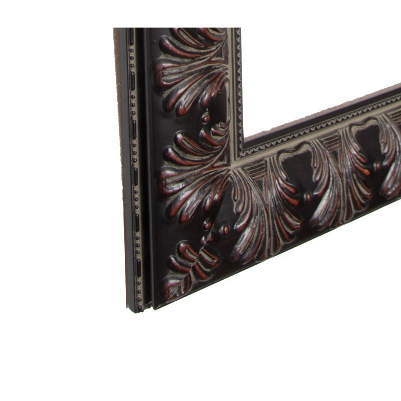 Acton Wood Flat Wall Mirror, 34.5" H x 28.5" W