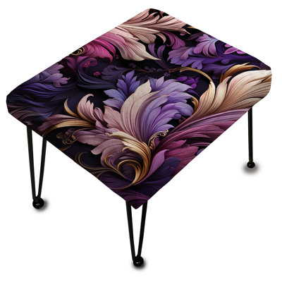 Repose-pieds Regal Feathered Elegance