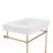Valencia 31 in. W x  33 in. H Console Sink, 4 in. Faucet Drilling, Polished Brass-118375673-118375671