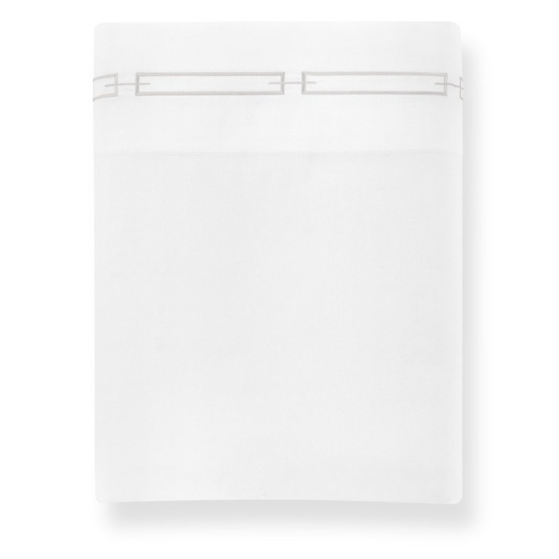 Stanza 420 Thread Count Egyptian-Quality Cotton Flat Sheet, Twin Flat Sheet, Sky