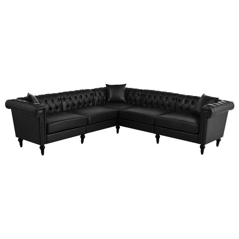 Canapé modulaire pour salon, Noir