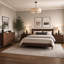 Ensemble de chambre à coucher Josiah 3 pièces en bois massif avec commode à 6 tiroirs et deux tables de chevet à 2 tiroirs