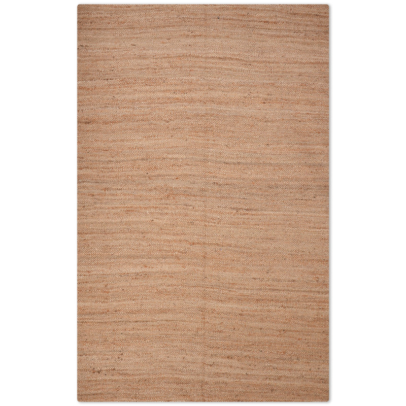 Heller Hand Woven Jute Eco-Friendly Solid Area Rugs - Rectangle, Light Brown Color, Solid Pattern, High Pile, Natural Fiber, Outdoor Indoor