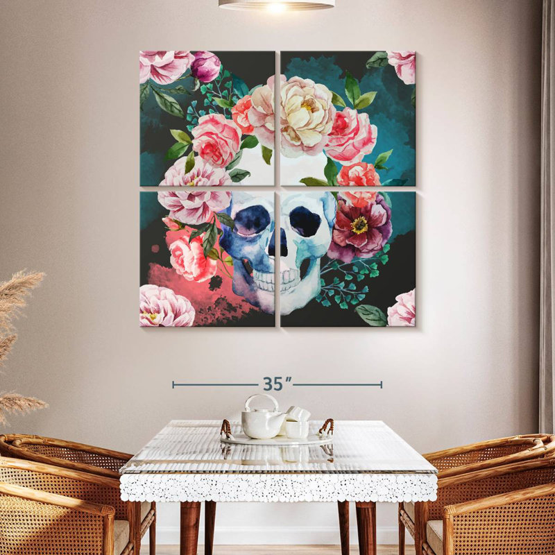Kerner Floral Skull