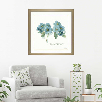 " My Greenhouse Forget Me Not " Watercolor Print