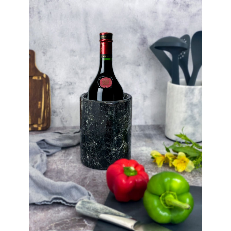 Marble Wine Chiller, Black