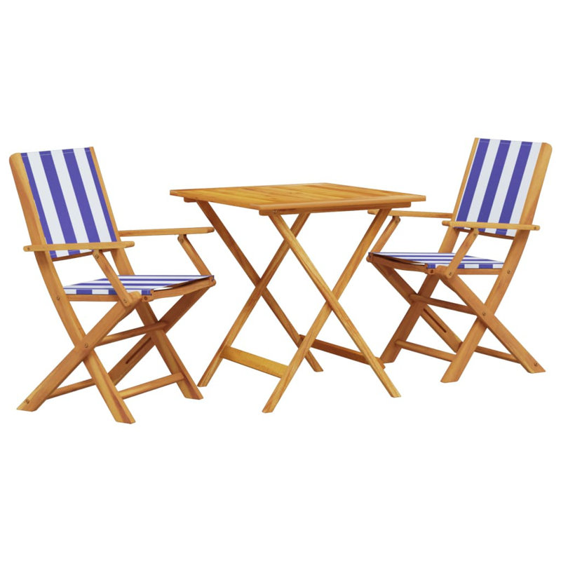 Square 3 - Piece 2 - Person 70Cm L Outdoor Bistro Set
