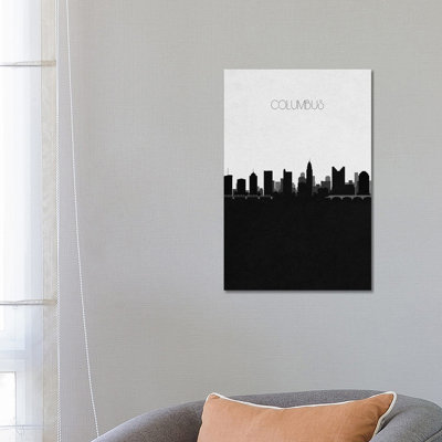 Columbus, Ohio City Skyline by Ayse Deniz Akerman - Print on Canvas