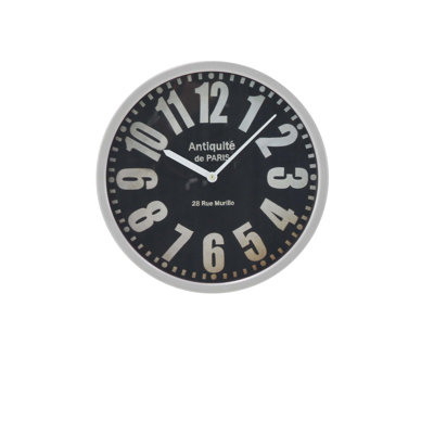 Horloge murale moderne ronde de paris 14 po Luann