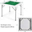 Bureau de camping carrée pliable 35 po Mahjong avec plateau en PVC résistant à l'usure