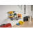 White Steel Stack or Mount Wire Storage Basket