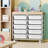10-Drawer Rolling Storage Cart With Wooden Tabletop, Mobile Utility Organizer For Craft, Art Supplies, Home Office, And Classroom