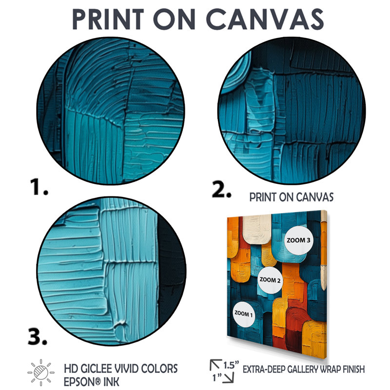 Omaris - Abstract Canvas Wall Art, 20" H x 12" W, Reproduction encadrée d'une seule photo, Gold