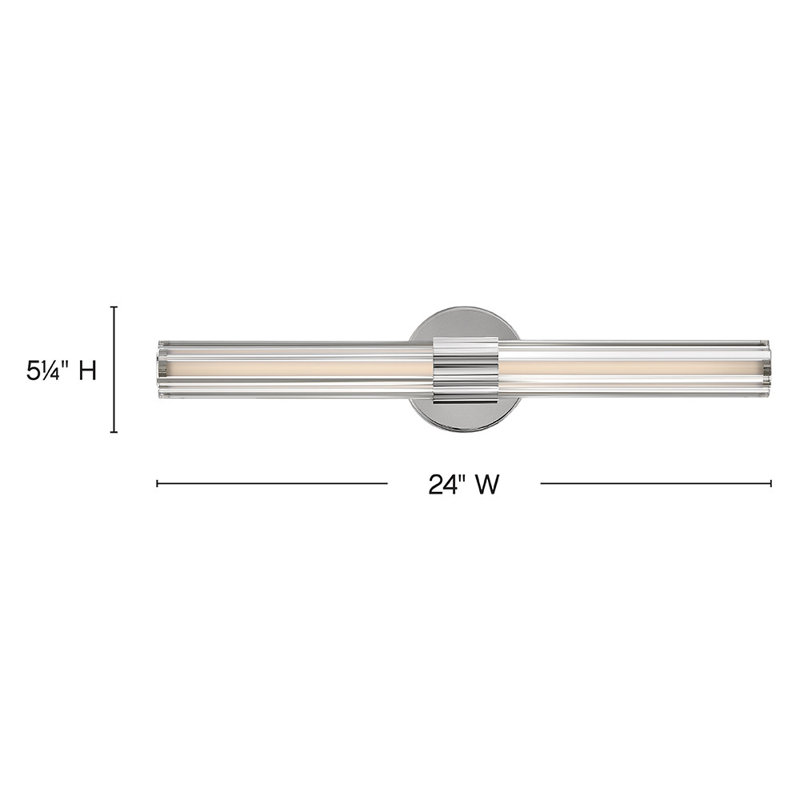 Georgette 1 - Light LED Bath Sconce