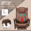 Fauteuil de massage, fauteuil inclinable avec hauteur réglable et repose-pieds