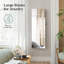Armoire à bijoux murale classique avec miroir intégré - rangement spacieux, design polyvalent - P 3,8 po x l 14,8 po x H 42,5 po-98969559