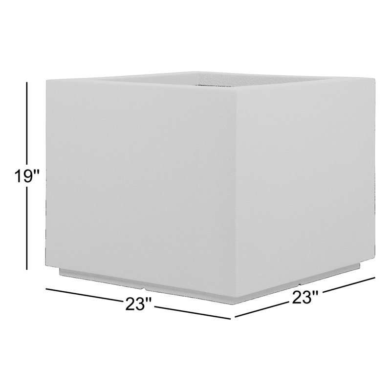 Milan Polymer Planter Box, Black
