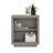 Bookcase, Medium grey finish