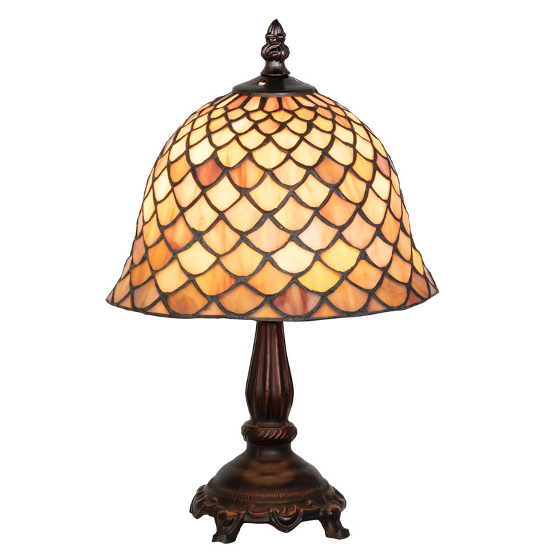 12" High Tiffany Fishscale Mini Lamp