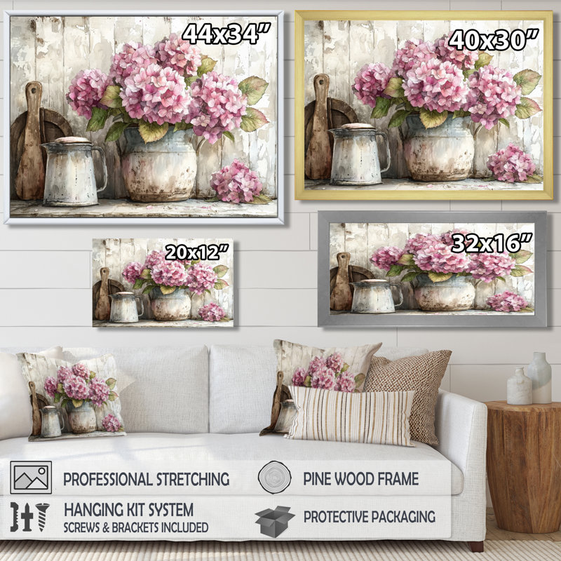 Dormalee - Floral Wall Art, H 24 po x l 32 po, Toile tendue, Ne s'applique pas