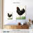 Brampt Standing Black Chicken-108427930